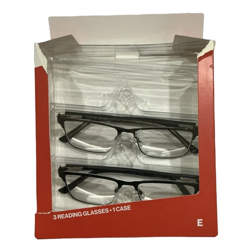 Foster‎ Grant - Reading Glasses +3.00 (2 Pack) - Spring Hinges Case
